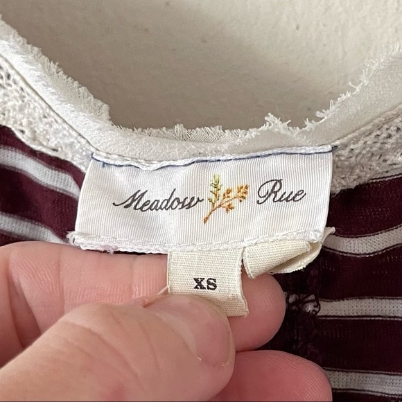 Anthropologie Meadow Rue Cassia Lace Back Top - Picture 6 of 6